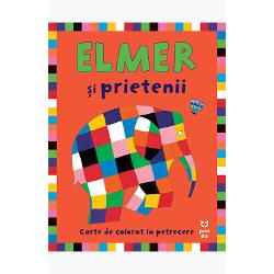 Bun venit &icirc;n lumea lui ElmerDescoper&259; aventurile amuzante ale elefantului multicolorDescoper&259; distrac&539;ia prietenia &icirc;ncrederea &icirc;n sine bun&259;tatea curajul unicitatea &537;i creativitateaCartea este destinat&259; &icirc;n special copiilor de 2&ndash;4 ani Con&539;ine pagini de colorat cu Elmer &537;i prietenii lui inspirat&259; din universul celebrului elefant multicolor Elmer creat de David McKee 