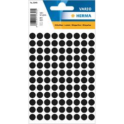 Sticker vario  buline negru 8 mm Herma h1849