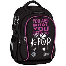 Ghiozdanul STRIGHT BP01 din colectia grafica K-POP Rhythm este conceput pentru o organizare completa a rechizitelor si accesoriilor scolare datorita compartimentarii practice si a buzunarelor suplimentareOfera confort la purtare prin spatele ergonomic si bretelele reglabile iar pentru siguranta include elemente reflectorizante si baza intarita Materialul impermeabil ajuta la protejarea continutului in utilizarea zilnica4 compartimente2 buzunare 