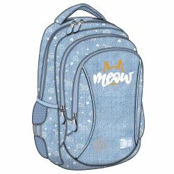 Ghiozdanul Majewski ST Right BP26 din colectia grafica Meow Mood este un model scolar compact conceput pentru organizarea zilnica a rechizitelor si a accesoriilor Este potrivit pentru utilizare de zi cu zi si ofera compartimentare practicaPentru confort si siguranta ghiozdanul are spate profilat ergonomic si respirabil bretele moi reglabile si elemente reflectorizante Materialul impermeabil si baza intarita cu spuma si picioruse de protectie contribuie la o utilizare 