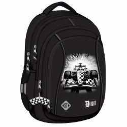 Ghiozdanul STRIGHT BP04 din colectia grafica Final Lap este un model cu volum generos conceput pentru utilizare scolara zilnica Are 4 compartimente si o organizare practica pentru a pastra in ordine rechizitele si accesoriilePentru confort si siguranta ghiozdanul este prevazut cu spate profilat ergonomic si respirabil bretele moi reglabile si elemente reflectorizante Materialul impermeabil si baza intarita cu picioruse de protectie ajuta la utilizarea in conditii 