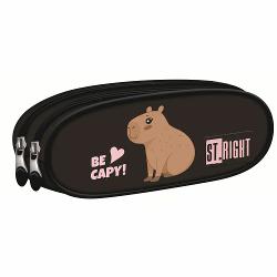 Penarul Majewski ST Right PU02 din colectia grafica Be Capy este o alegere practica pentru organizarea zilnica a rechizitelor Are doua compartimente separate fiecare cu fermoar pentru a pastra instrumentele de scris si accesoriile ordonateModelul este livrat fara echipare si are un format compact usor de transportat in ghiozdan fiind realizat din materiale rezistente cu design modernBrand MajewskiColectie Be CapyModel ST Right 