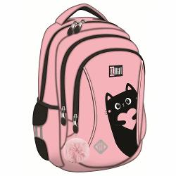 Ghiozdanul Majewski ST Right BP26 din colectia Purrfect Love este un model scolar compact gandit pentru organizarea zilnica a rechizitelor si a accesoriilor Are 3 compartimente si un organizator interior pentru a pastra totul la indemanaPentru confort si utilizare sigura dispune de spate profilat ergonomic si respirabil bretele moi reglabile si elemente reflectorizante Materialul impermeabil si baza intarita cu picioruse de protectie ajuta la protejarea 