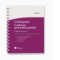 Al&259;turi de cele dou&259; coduri penale cartea Codul penal Codul de procedur&259; penal&259; Legile de executare cuprinde &537;i legile de executare a pedepselor m&259;surilor privative &537;i m&259;surilor neprivative de libertate &ndash; Legea nr 2532013 &537;i Legea nr 2542013La fel ca toate lucr&259;rile din seria de legisla&539;ie a Editurii Hamangiu Codul penal Codul de procedur&259; penal&259; Legile de executare prezint&259; pe l&acirc;ng&259; 
