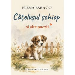 Catelusul schiop si alte poeziiCatelusul schiop si alte poezii este o carte cu poezii pentru copii scrise de Elena Farago care trezeste curiozitatea celor mici pentru poezie avand suportul unor imagini care stimuleaza imaginatiaCartea este potrivita pentru copiii care abia au invatat sa citeasca dar si pentru parintii care vor sa petreaca timp de calitate cu copiii sa le sustina 