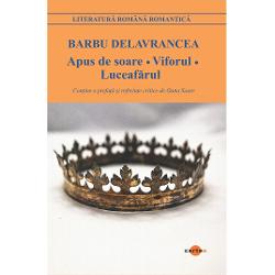 Apus de soare Viforul Luceafarul-Barbu DelavranceaDelavrancea a luat hotararea de a scrie trilogia Moldovei  Apus de soare Viforul Luceafarul  intr-un moment de cumpana istorica in 1907 dupa evenimentul tragic al inabusirii rascoalelor taranesti in sange Confruntate cu o acuta criza politicianista si cu dificultatile inerente unui stat inca in formare tarile romane aveau nevoie de un puternic mit al trecutului in jurul caruia identitatea lor greu incercata sa se coaguleze 