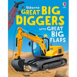 Lift the flaps to animate these heavy-lifting machines Find out how deep a backhoe loader can dig discover the incredible size of a dragline excavator help a crane ship raise a shipwreck and more Theres lots to find out about all kinds of diggers and cranes in this friendly sturdy flap book perfect for shared reading time and independent play alike