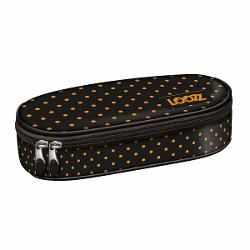 Penar din seria Golden Dots cu un design elegant si practic ideal pentru organizarea instrumentelor de scris si a accesoriilor de birou sau scoalaCaracteristiciModel PC01Design Golden Dots puncte aurii pe fundal negruCompartiment 1 compartiment principalDeschidere Fermoar dubluLogo Vizibil pe partea superioara