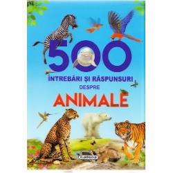 500 Intrebari si raspunsuri despre Animale&nbsp;Afla mai multe despre animalele preistorice mamifere pasari animale acvatice reptile amfibii insecte si arahnide&nbsp;Stiati ca blana ursului polar nu este alba&nbsp;Mamiferul cel mai somnoros este koala&nbsp;Multe alte informatii veti gasi in aceasta carte minunat ilustrata&nbsp;Cititi si veti fi uimiti&nbsp;Fragment din 