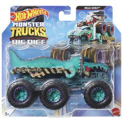 Fiecare camion turnat sub presiune surprinde cu stilul si personalitatea unui personaj sau a unei creaturi populare Monster Truck la scara 164 Porneste in aventuri cu camioanele Hot Wheels Monster Trucks Big Rigs Fiecare vehicul la scara 164 transmite personalitatea popularelor creaturi Monster Truck cu decalcomanii atragatoare pe care fanii le adora Copiii pot transporta vehicule suplimentare la scara 164 pe platforma sau cu carligul de remorcare de pe Big Rig  Acest pachet contine 