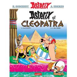 Volumul 6 din seria Asterix&Icirc;n Asterix &537;i Cleopatra regina Egiptului Cleopatra face un pariu cu Iulius Cezar va construi un palat m&259;re&539; &icirc;n Alexandria &icirc;n doar 3 luniDep&259;&537;it de situa&539;ie arhitectul Num&259;rbis apeleaz&259; la vechiul s&259;u prieten druidul Panoramix Acesta &icirc;nso&539;it de Asterix Obelix &537;i c&259;&539;elul Idefix c&259;l&259;tore&537;te &icirc;n Egipt pentru a asigura 