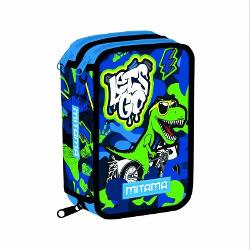 Penar triplu CoolDino 47 piese cu pix stergabil SpinnyPenar triplu CoolDino echipat cu 47 de piese pentru scoala cu instrumente de scris si accesorii utile organizate in compartimente multipleSetul include un pix SPINNY cu cerneala stergabila albastru si rosu alaturi de pixuri creioane carioci si accesorii precum rigla ascutitoare si lipiciTip penar tripluTema CoolDinoNumar piese 47Pix SPINNY cu cerneala 