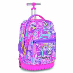 Ghiozdan troller MAXI RUN Rainbow 33 L 37 x 27 x 47 cm Ghiozdanul troller MAXI RUN Rainbow este conceput pentru transport usor si organizare eficienta cu un design original si logo amuzant cauciucat Constructia super rezistenta si manevrabilitatea confortabila il fac potrivit pentru utilizare zilnicaEste prevazut cu roti mari din cauciuc care ajuta la atenuarea denivelarilor in timpul deplasarii si cu bretele retractabile cu eliberare rapida pentru a-l purta si in 