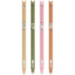 Roller gel cu rescriere 05 mm albastru Warm Kitty Happy Color este un instrument de scris practic &537;i atr&259;g&259;tor ideal pentru activit&259;&539;i zilnice la &537;coal&259; birou sau acas&259; Datorit&259; cernelii termosensibile permite corectarea rapid&259; &537;i u&537;oar&259; a textului oferind o experien&539;&259; de scriere confortabil&259; &537;i flexibil&259;Formula special&259; a cernelii face ca scrisul s&259; poat&259; fi 