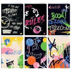 Caiet A4 Dictando GRAFFITI 42 File 80g &ndash; Aspect Rebel si Calitate Premium pentru Note de Nota 10Pregateste-te pentru un an scolar plin de stil si performanta Caietul A4 dictando din colectia GRAFFITI combina un design urban plin de energie cu pagini de o calitate exceptionala Cu o densitate ideala a hartiei si o liniatura impecabila acest caiet devine rapid aliatul perfect al elevilor si studentilor la orele de romana limbi straine istorie sau pentru esee si notite 