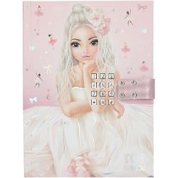 Jurnal pentru fete cu sunetul &bdquo;Simfonie&rdquo; care atunci c&acirc;nd este deschis se deschide timp de aproximativ 20 de secundeDesign TOPModel Ballet de Depesche - &Icirc;n roz cu motiv magic de balerin&259;span 
