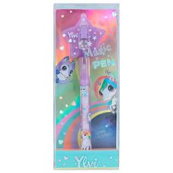 Stiloul secret Ylvi scrie cu cerneala invizibila care devine vizibila doar atunci cand este iluminata cu lumina UV a topper-ului in forma de stea Baterii incluse care nu pot fi inlocuite&nbsp;&nbsp;