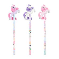 Acest creion fantastic de frumos &Oslash;7 mm cu un topper unicorn pictat manual este disponibil &icirc;n trei modele colorate cu creaturi fantastice dr&259;gu&539;e De la YlviPret per bucata Nu se poate alege culoarea sau modelul