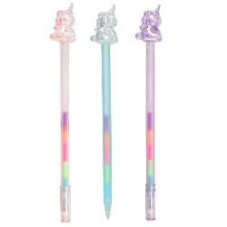 Ce combina&539;ie magic&259; Pixurile cu gel de la Ylvi cu un topper unicorn superb sunt umplute cu cinci culori diferite Po&539;i vedea efectul magic atunci c&acirc;nd scrii Disponibile &icirc;n trei combina&539;ii de culori roz albastru &537;i violet&nbsp;Pret per bucata Nu se poate 