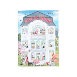 Carte de colorat si autocolante pentru fete si baieti Carte pentru a decora camere case si apartamente 24 de pagini detaliate pentru a crea lipi si completa Include 2 autocolante din hartie fata-verso si 1 autocolant fata-verso cu multe autocolante decorative pentru mobilier pentru a decora colecta sau schimba cu prietenii si scoala&nbsp;