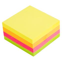 Notes Adeziv 76x76 mm 4 Culori Neon 400 File Dlea03003