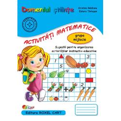 Domeniul STIINTE  ACTIVITATI MATEMATICE &ndash; grupa mijlocieMaterialele didactice din seria &ldquo;Caiete pentru gr&259;dini&355;&259;&rdquo; sunt realizate &icirc;n conformitate cu programa aprobat&259; de MEN pentru &icirc;nv&259;&355;&259;m&acirc;ntul prescolar &351;i sunt avizate prin OM nr3022  08012018Cuprins Evaluare initialaCulorile toamneiCosul cu fructe de toamnaGradina cu legumeToamna si florile eiBogatiile 