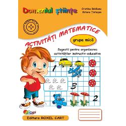 Domeniul STIINTE  ACTIVITATI MATEMATICE &ndash; grupa micaMaterialele didactice din seria &ldquo;Caiete pentru gr&259;dini&355;&259;&rdquo; sunt realizate &icirc;n conformitate cu programa aprobat&259; de MEN pentru &icirc;nv&259;&355;&259;m&acirc;ntul prescolar &351;i sunt avizate prin OM nr3022  08012018Cuprins Gruparea obiectelor dupa formaGruparea obiectelor dupa culoareDiferenta de marimeFormarea unor grupe de obiecte dupa un 
