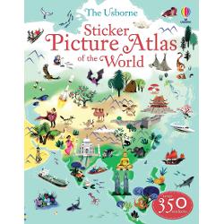 A beautifully illustrated picture atlas with over 350 stickers of plants animals places and features to stick on the maps A brilliantly interactive way to explore the world and find out where different people and animals live Maps also show country names and capital cities and fascinating facts about each area Includes a world quiz and internet links to find out more about people and places&nbsp;