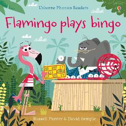 Flamingo cant wait to play jungle bingo But who will be crowned winner This entertaining story for beginner readers has simple rhyming text and stylish illustrations throughout A delight to share with very young children or for beginner readers to read themselves and with parents notes on phonics at the back of the book