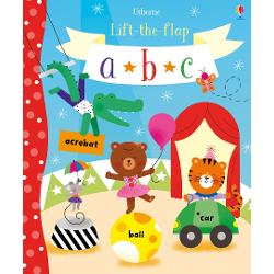 A fun interactive way to learn the alphabet with letter sound and formation activities and over 100 flaps to lift Children can match sounds and letters on the farm guess letter sounds for animals at the zoo find toys in the toyshop and much more Theres also a page of little and big letters and alphabet letters to trace with their finger