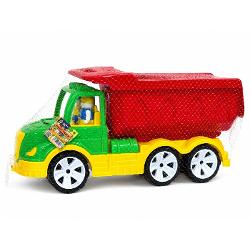 Basculanta militara &bdquoMati&rdquo este o masina de jucarie mare si rezistenta creata pentru copiii pasionati de vehicule militare Modelul este echipat cu o bena incapatoare si rabatabila ideala pentru transportul nisipului pietricelelor cuburilor si al altor jucarii oferind ore intregi de joaca distractiva Cabina deschisa permite amplasarea a doua figurine  sofer si pasager Jucaria este fabricata din plastic rezistent si sigur fiind potrivita pentru joaca acasa in curte sau 