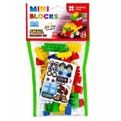 Constructorul Mini Blocks Nr 1 este un set captivant pentru jocuri creative care il ajuta pe copil sa-si dezvolte imaginatia gandirea logica si motricitatea fina Setul contine 50 de piese de diferite forme si culori oferind copilului posibilitatea de a crea numeroase constructii si de a-si dezvolta creativitatea Datorita acestor elemente colorate micul constructor va putea realiza propriile modele isi va putea da frau liber imaginatiei si va descoperi lumea constructiilor Din 