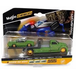 Set Elite Transport Camion Transportator si Masinuta Metalica scara 1 la 64 conceput pentru colectionari si pasionatii de vehicule clasice dar si pentru copii care apreciaza jocul realist Include un camion de tractare si un autoturism ambele realizate din metal cu elemente din plastic pentru un echilibru optim intre rezistenta si detaliu Modelul impresioneaza prin finisaje atent realizate detalii autentice si elemente functionale care reproduc fidel scenarii reale de transport si 