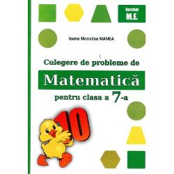 Culegere de probleme de matematica pentru clasa a 7 a 2026 Editura Puisor Autori Ioana Monalisa Manea