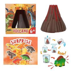 Dino surpriza in vulcan de la Dino World Daca puneti muntele de lava in apa acesta se dizolva si unul dintre cei 6 dinozauri diferiti vor aparea in 72 de ore si vor creste in dimensiuneVarsta recomandata 6 ani