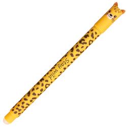 Rollerul cu gel &bdquo;Animal erase it&rdquo; motiv leopard functioneaza cu cerneala albastra speciala termosensibila ce se sterge prin frecarea cu capatul celalalt al rollerului Grosimea liniei de scriere e de 07 mm A nu se utiliza pe documente legale La temperaturi mai mari de  60&deg;C cerneala dispare