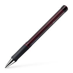 Pix cu gel 1mm Beyond Faber-Castell Zona de prindere cauciucata pentru scriere confortabila Corp transparent pentru verificarea rapida a nivelului de cerneala Varf de 1mm cu linia de scriere de 06mm Cerneala de culoare rosie rezistenta la documente Clips metalic durabil si flexibil Realizat din 74 plastic reciclat Reincarcabil