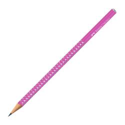 Creion grafit din gama Sparkle de la Faber-Castell Noile culori Aurora cu vopsea in culori perlate si puncte stralucitoare Capat rotunjit stralucitor Forma triunghiulara ergonomica Mina de tarie B rezistenta la rupere datorita procesului special de lipire Lemn certificat FSC provenit din silvicutura sustenabila