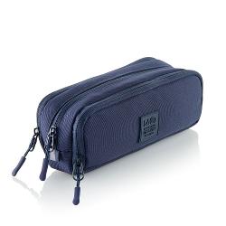 &nbsp;Penar neechipat cu 3 compartimente din materiale reciclate Miquelrius Raw Navy MR 19873