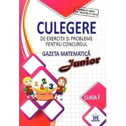 Avizat OMEN Nr 302208012018 Culegerea de exerci&539;ii &537;i probleme pentru concursul&nbsp;Gazeta Matematic&259; Junior&nbsp;aduce provoc&259;ri noi pentru aprofundarea cuno&537;tin&539;elor matematice care nu se reg&259;sesc in Revist&259;&nbsp;dar poate fi folosit&259; &537;i la recapitularea general&259; pentru&nbsp;etapele concursului Culegerea pentru clasa I&nbsp;con&539;ine&nbsp;33 de teste&nbsp;a 
