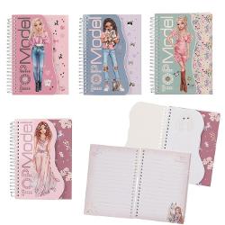 Mereu cu tine Brosurile TOPModel practice cu spirala au pagini cu figurine TOPModel goale pentru designuri spontane precum si pagini fin liniate si frumos ilustrate pentru notite rapide Patru modele diferite fiecare cu 71 de pagini&nbsp;Pret per bucata Nu 