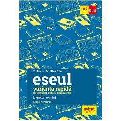 Lucrarea este realizat&259; &icirc;n conformitate cu Programa de Bacalaureat &icirc;n vigoare pentru disciplina Limba &351;i literatura rom&acirc;n&259;aprobat&259; prin OM nr 49232013Prezentul auxiliar a fost avizat de Ministerul Educa&355;iei Na&355;ionale prin Ordinul nr 3022 din 08012018 &351;i se reg&259;se&351;te la pozi&355;ia nr 282 din anexa Ordinului&nbsp;Lucrarea propune o metod&259; rapid&259; &351;i eficient&259; de preg&259;tire 