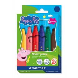 Carioca jumbo cu 6 culori Staedtler Noris Junior Peppa Pig ST329C6L1&nbsp;
