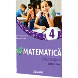 Caietul de lucru de Matematica pentru clasa a IV - a reprezinta un excelent instrument pentru aprofundarea cunostintelor si face posibila parcurgerea sistematica a materiei intr - o maniera care ii va captiva pe copiiCu o grafica atractiva caietul reuneste in cele 9 unitati plus recapitularea si evaluarea finale exercitii numeroase si distractive care imbina noile informatii cu provocari creativeSectiunile de recapitulare si de evaluare le dau elevilor posibilitatea 