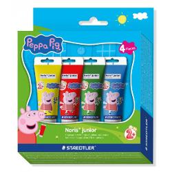 Finger paint Noris Junior Peppa Pig 4 culori la set 8814 L1