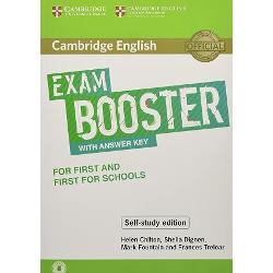 Focus on essential exam practice with the First Exam Booster for First and First for Schools Maximise your potential with dedicated exam task practice for self study 48 exam tasks practise each part of the exam three times while Exam facts provide practical information about each task Exam tips provide useful advice on how to approach the exercises and Get it right boxes highlight typical candidate errors in the exam This Exam Booster is suitable for both Cambridge English First and 