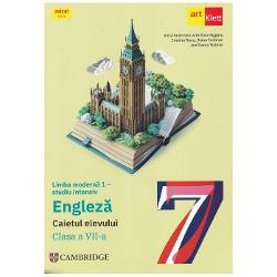 This material is in accordance with the 2017 Romanian Curriculum for the subject Modern Language 1 Grades 5-8 approved by ministerial decree No 33932017 Programa &351;colar&259; pentru disciplina Limba modern&259; 1 Clasele a V-a- a Vlll-a aprobat&259; prin ordin al ministrului Nr 33932017Aceast&259; lucrare &icirc;nso&355;e&351;te manualul editurii Art Klett Limba modern&259; 1 - studiu intensiv Englez&259; Clasa a Vll-a realizat &icirc;n coeditare cu 