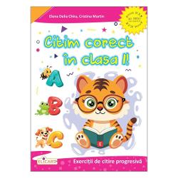&bdquo;Citim corect &icirc;n clasa I&rdquo; este o carte special creat&259; pentru a-i c&259;l&259;uzi pe elevii din clasa I &icirc;n aventura lor pe t&259;r&acirc;mul lecturii&nbsp;Literele cuvintele propozi&355;iile &537;i textele scurte se vor dezv&259;&shy;lui &icirc;n mod treptat micii cititori descoperind &icirc;ncetul cu &icirc;ncetul tainele lec&shy;turii Astfel vor putea trece de la familiarizarea cu sensul cuvintelor la &icirc;n&539;elegerea mesajului 