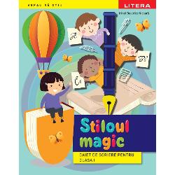 Stiloul magic &ndash; Caiet de scriere pentru clasa I este continuarea fireasc&259; a caietului Creionul magic destinat clasei preg&259;titoare &537;i &icirc;i &icirc;nso&539;e&537;te pe micii elevi &icirc;n tranzi&539;ia natural&259; de la scrierea literelor de tipar la scrierea literelor de m&acirc;n&259; odat&259; cu &icirc;nceputul clasei I &ndash; moment &icirc;n care stiloul devine principalul instrument de scris Stiloul magic este mai mult dec&acirc;t un simplu caiet de 