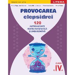 Provocarea clepsidrei este un concept original de antrenamente pentru matematic&259; &537;i limba rom&acirc;n&259; pe care trebuie s&259; le rezolvi &icirc;n 10 minute Fiecare antrenament este structurat &icirc;n trei pa&537;i Pasul 1 &ndash; &Icirc;nc&259;lzire Pasul 2 &ndash; Rezolvare rapid&259; &537;i Pasul 3 &ndash; Provocare Auxiliarul didactic propus este realizat conform programei &537;colare vei avea a&537;adar ocazia de a exersa &537;i de a dezvolta 